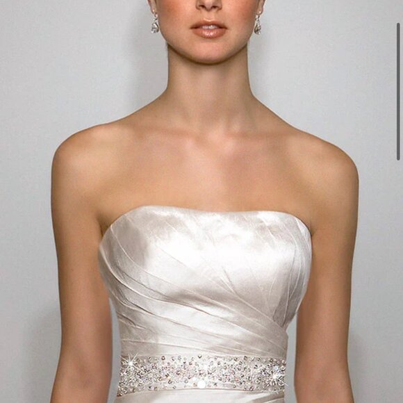 NWT Vintage Martina Liana Ivory Silk Wedding Dress - Picture 3 of 6